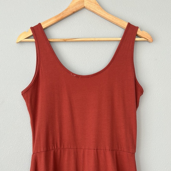 Yarn & Sky • NWOT Rust Colored Fit & Flare Tank Midi Dress Size Small - Picture 8 of 16